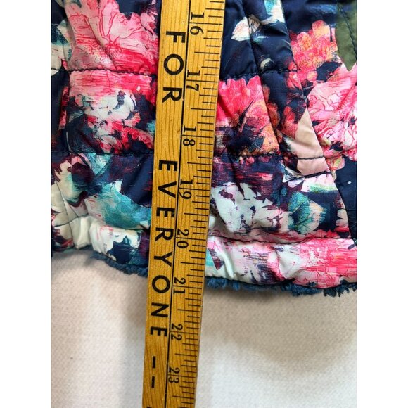 The North Face Girls Mossbud Reversible Puffer Long Sleeve Size M Multi Floral - Picture 12 of 16